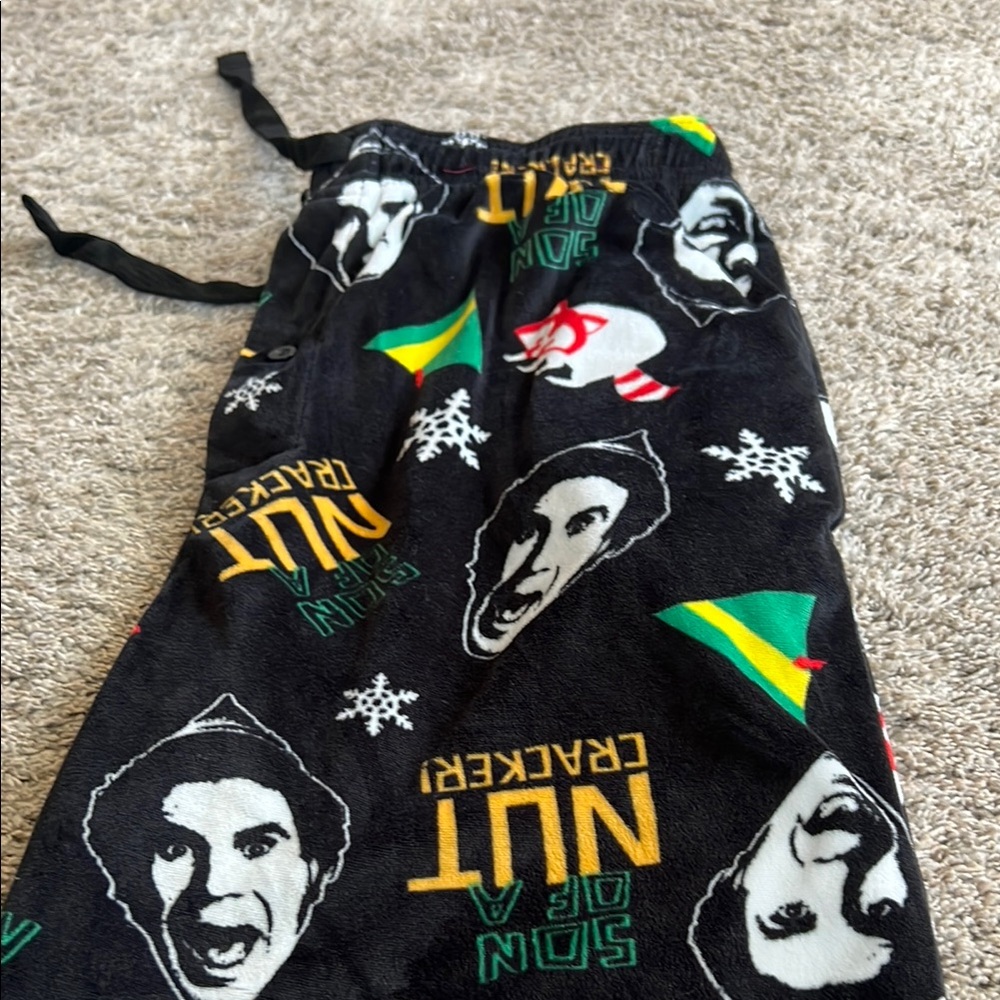 ELF Black and Green Sleep Pants